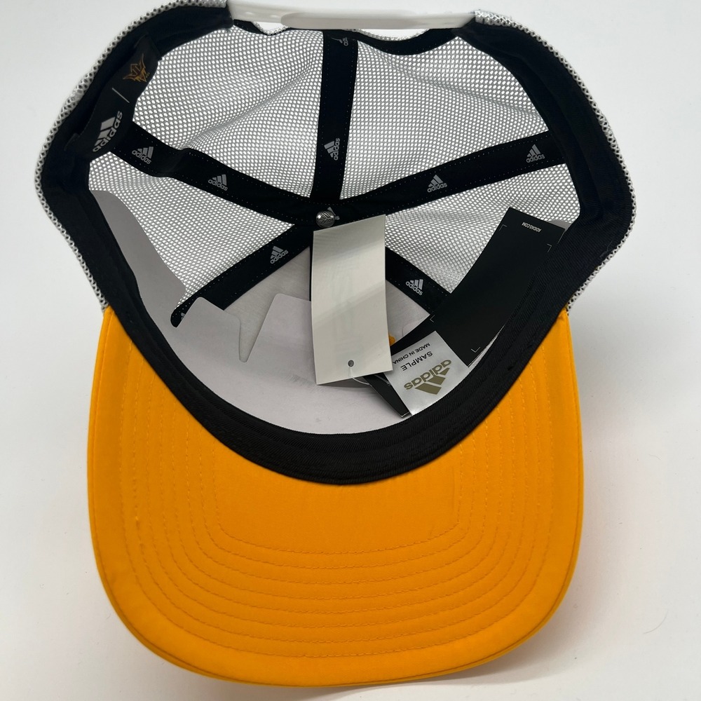 Adidas ASU Sun Devils‎ Trucker Hat Cap Gold Mesh Adjustable Baseball - Picture 5 of 6